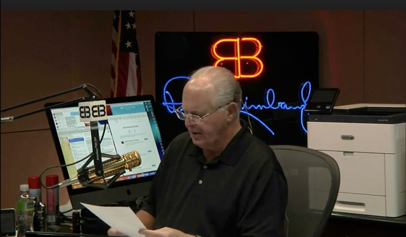 Bradley Honan Tweet mentioned on Rush Limbaugh